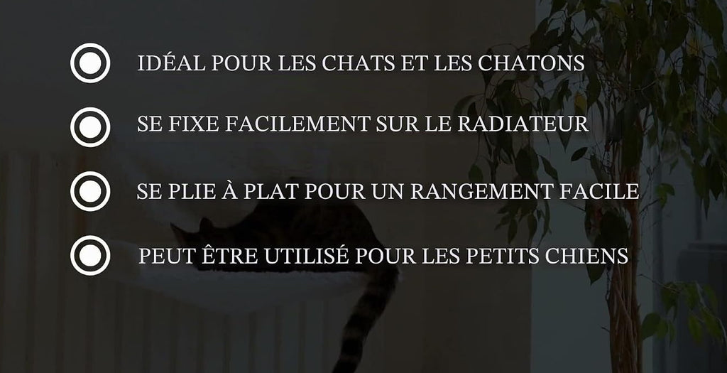 Lit chauffant en polaire pour chien ou chat
