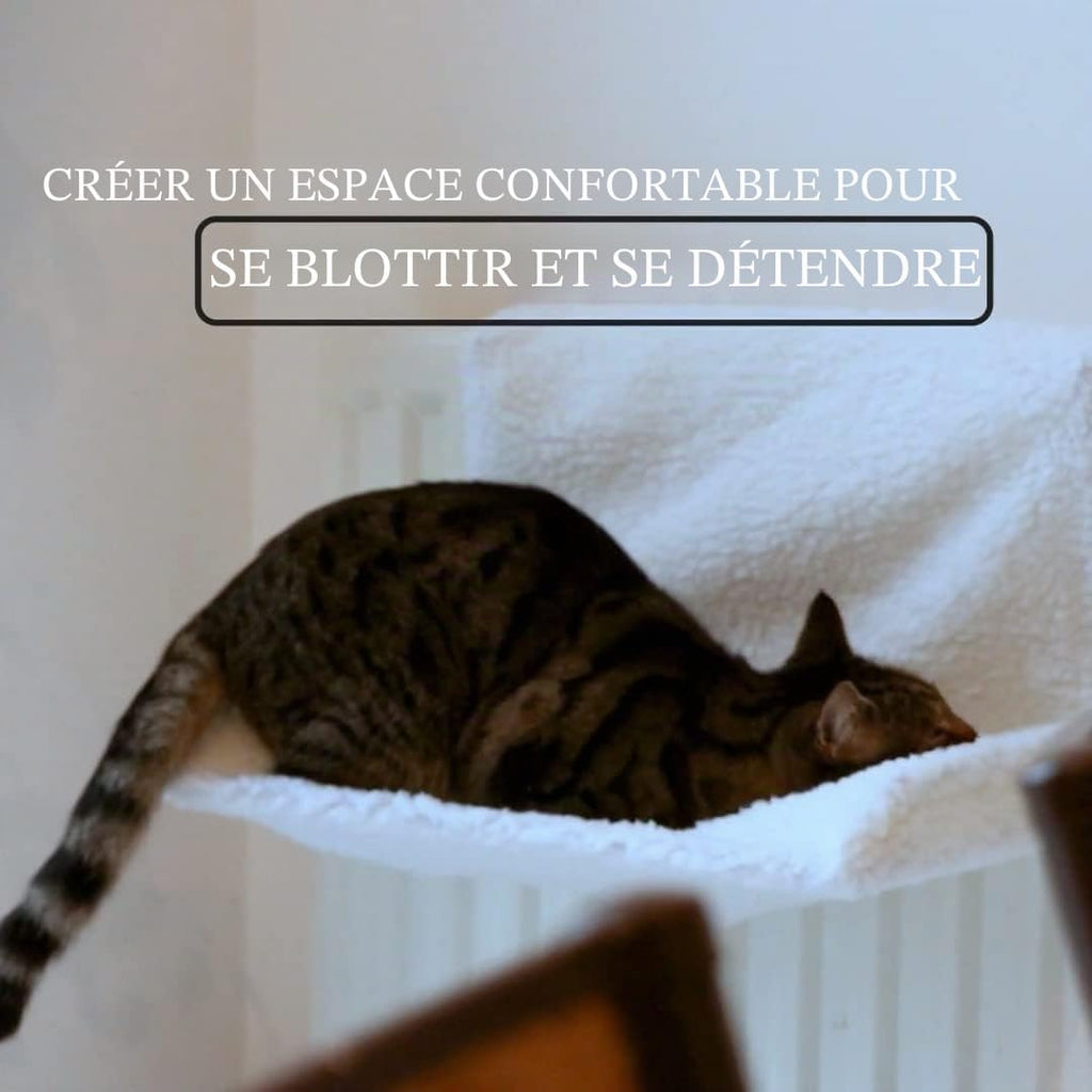 Lit chauffant en polaire pour chien ou chat